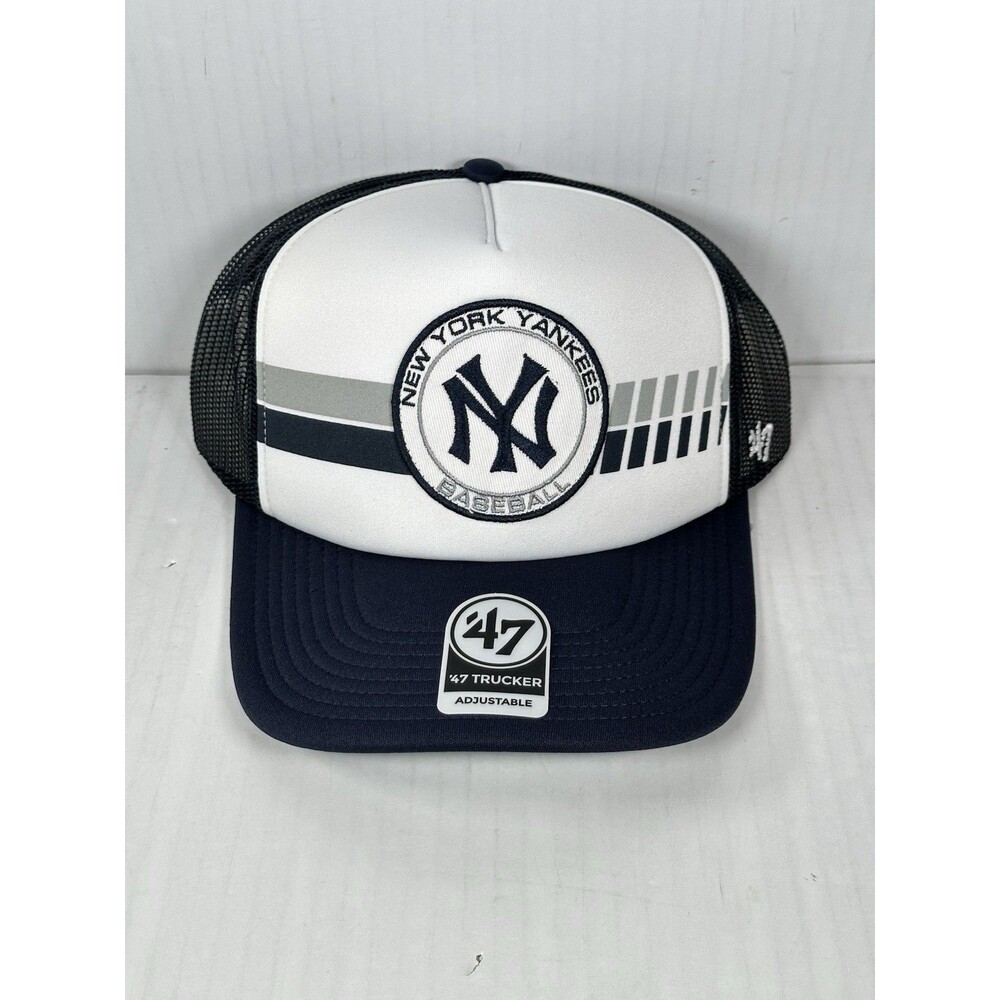 47 Brand New York Yankees Wax Pack Express Adjustable Snapback Trucker Hat Cap